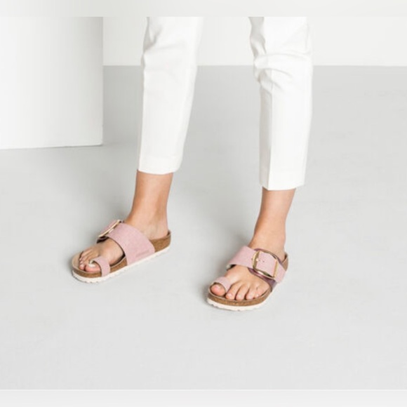 **SOLD**  RARE Birkenstock Miramar Big Buckle Rose Pink 39 Regular Women 8 Men 6 - Picture 14 of 16